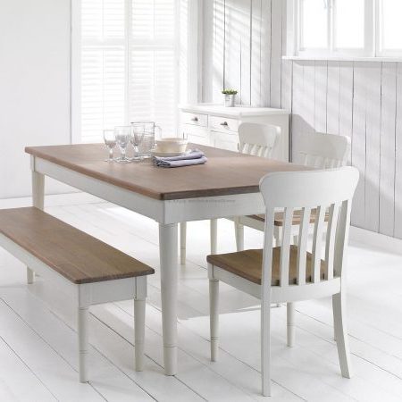 Set meja makan minimalis cat duco putih